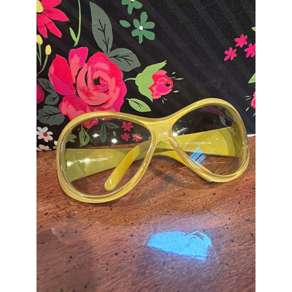 Italy Design T-61 Oversized Butterfly Sunglasses Retro 70s Y2K
